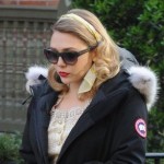 Elizabeth Olsen wearing the Kensington Parka