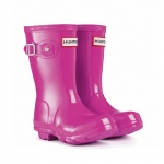 Hunter Junior Girls' [13-5] Original Gloss Boot