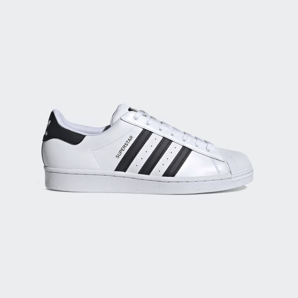 White and black adidas Superstar shoes - every day shoes that go with any outfit.