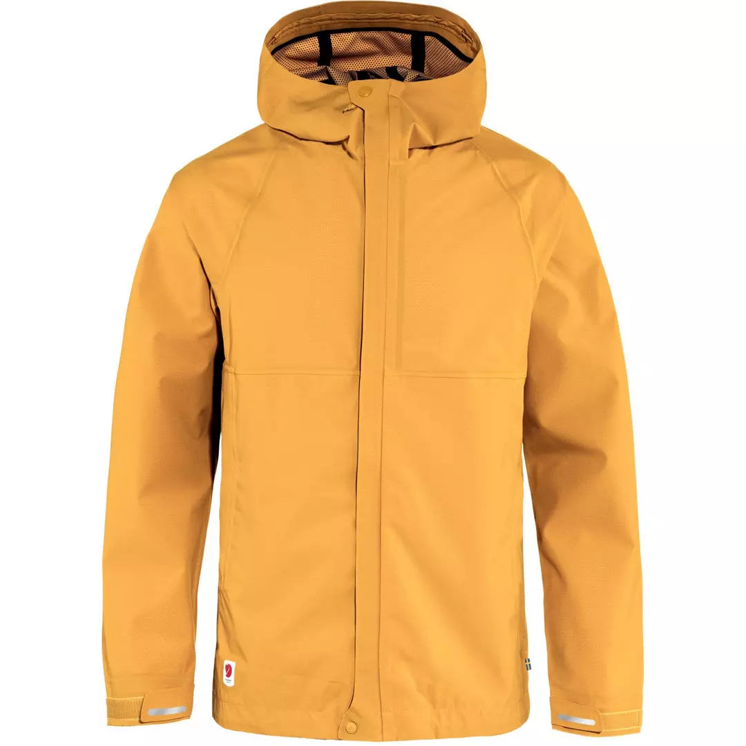 yellow hooded jacket from Fjallraven