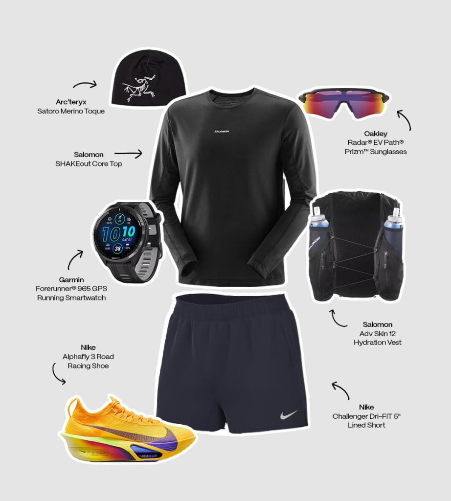 Shop the look Men's Running Apparel & Footwear