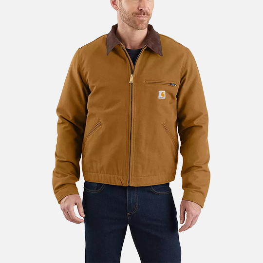 Carhartt Men's Relaxed Fit Duck Blanket-Lined Detroit Jacket